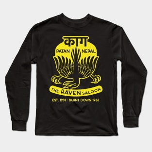 The Raven Saloon (yellow version) Long Sleeve T-Shirt